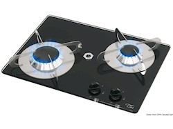 Piano a gas 2 fuochi 360 x 280 mm